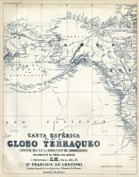 Mercator Map of the World, publlished by the Spanish Admiralty in 1857